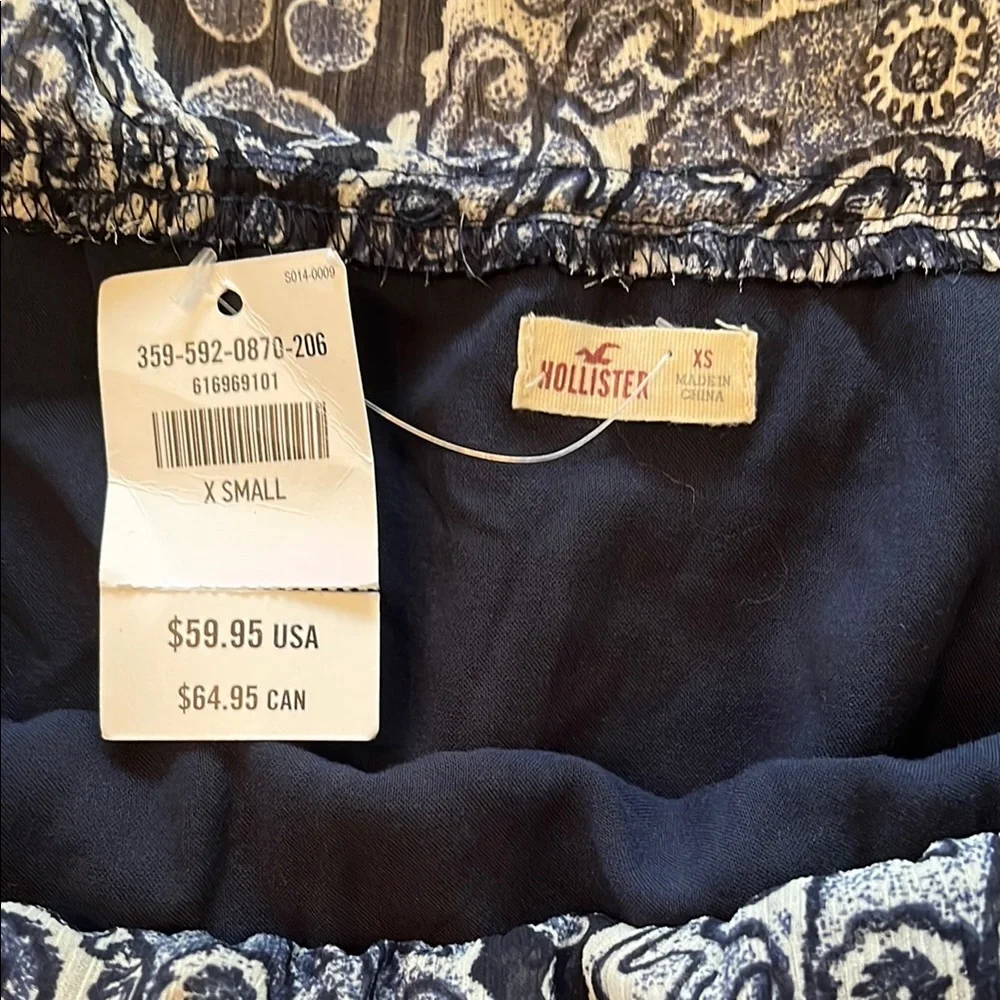 Hollister Blue Off-Shoulder Sundress Maxi - Picture 2 of 3